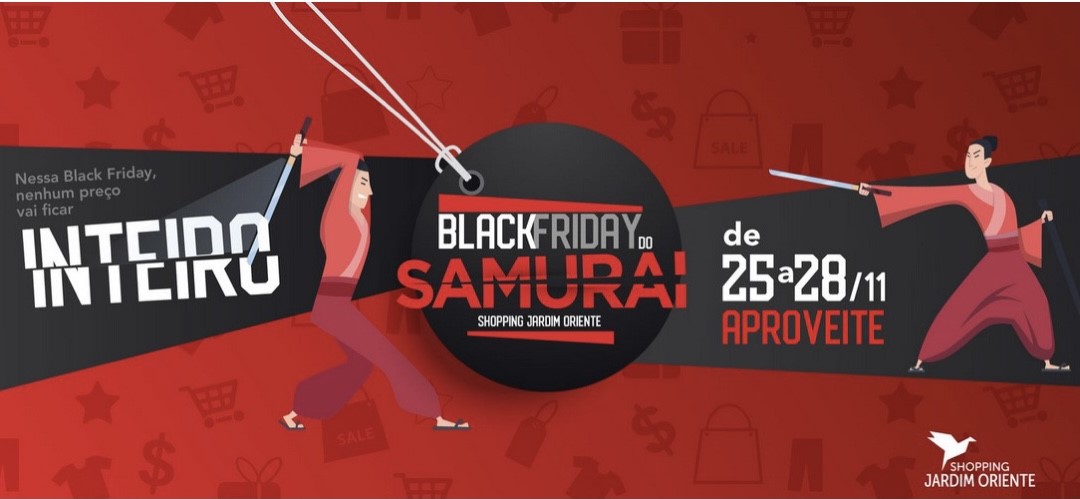 Shopping Jardim Oriente inicia a Black Friday do Samurai com descontos especiais e atrações